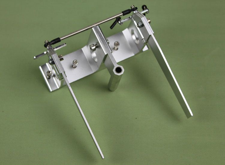 Aluminium Twin Rudder with Strut for 1/4" 6.35mm Shaft RC Boat eBay