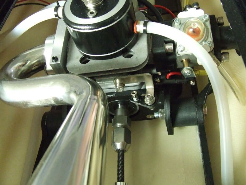 THROTTLE BELLCRANK LINK for ZENOAH type engine, RC BOAT