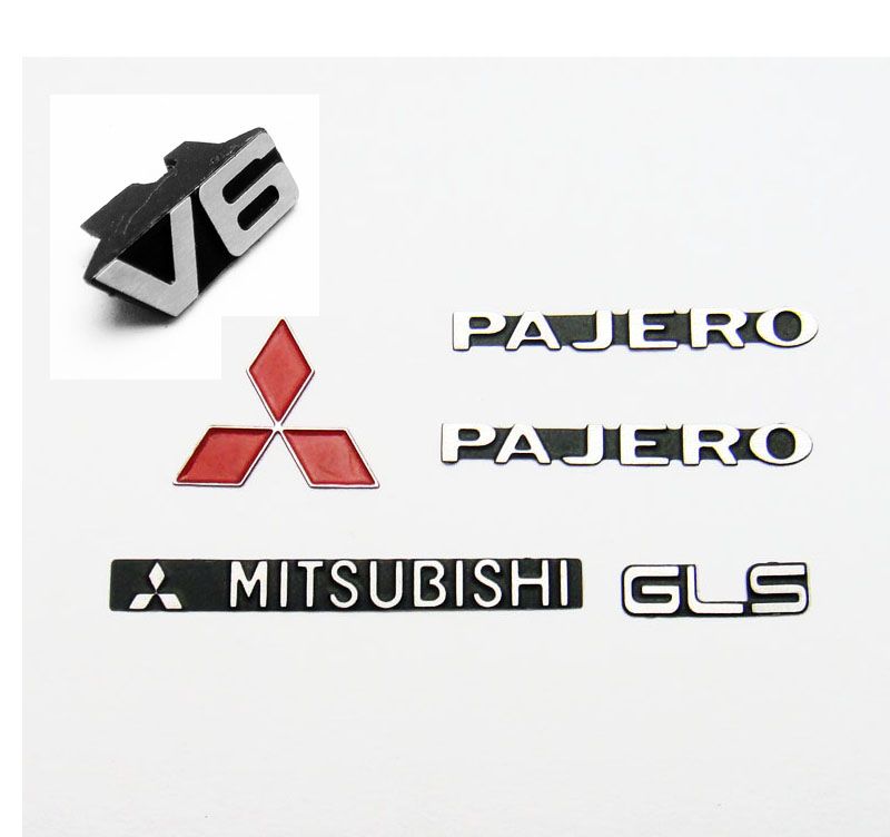 metal pajero logo set for tamiya cc01