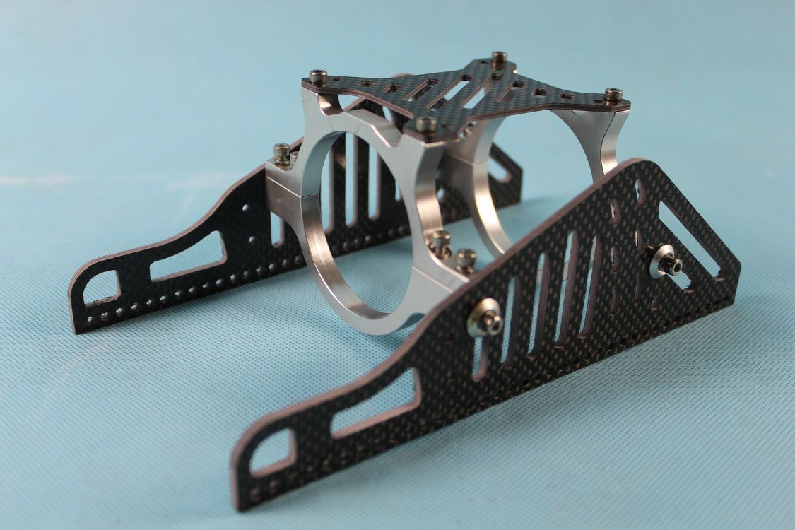 motor mount for 56mm motor, Brushless rc boat silver CARBON eBay