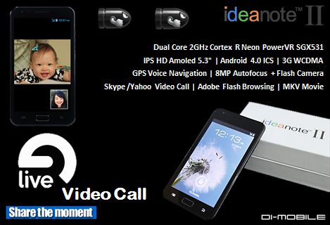 ideanote II Dual Core 2GHz Video Call