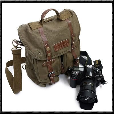 Camera Insert on Canvas Camera Backpack Laptop Bag Dslr Slr Rucksack Canon Sony Nikon