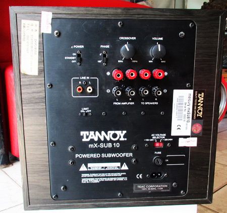 tannoy mx 10 subwoofer