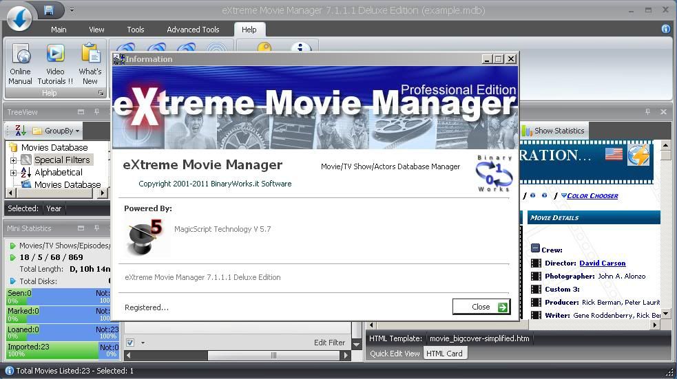 Extreme Movie Manager