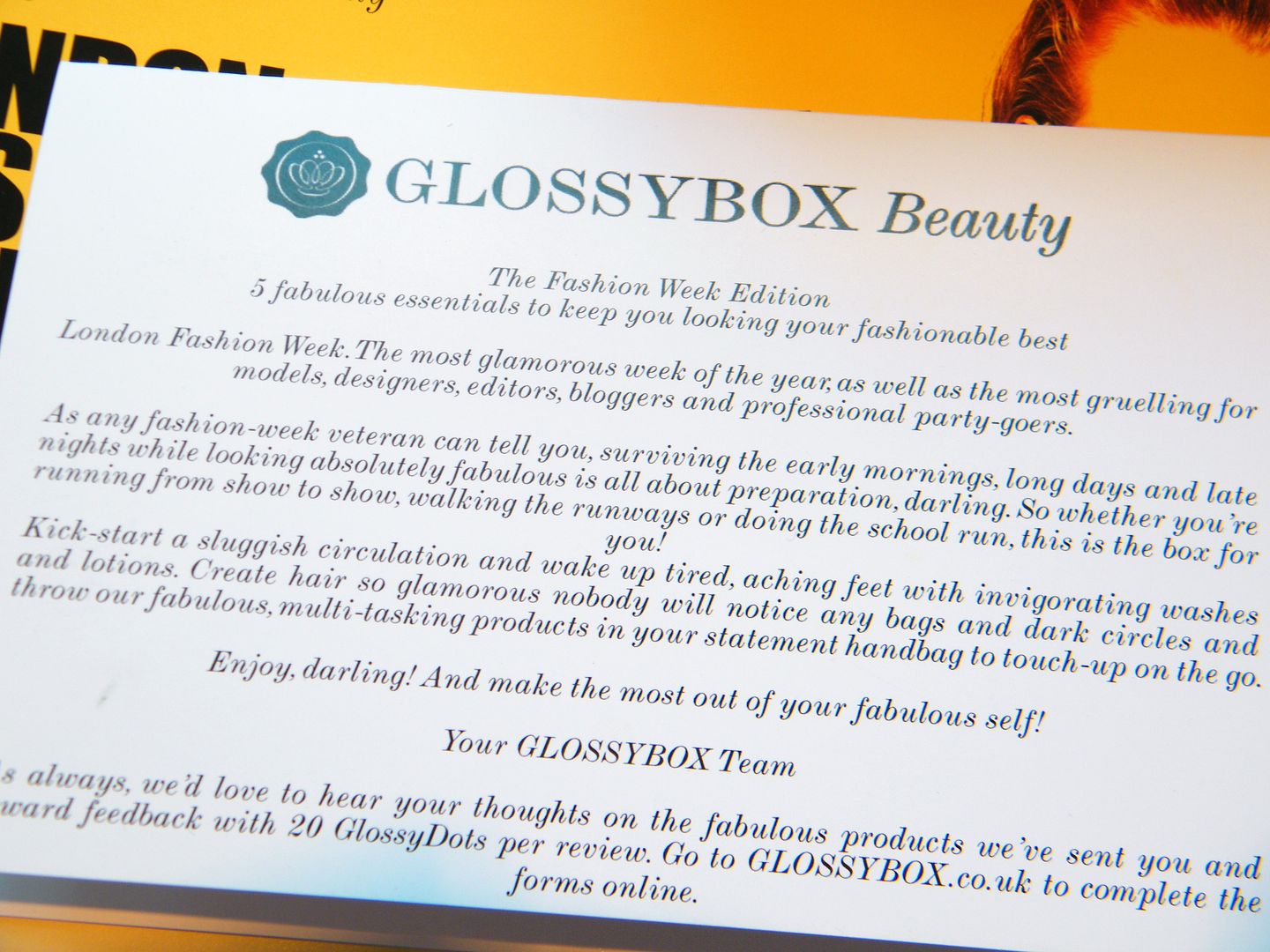 Glossybox February 2012