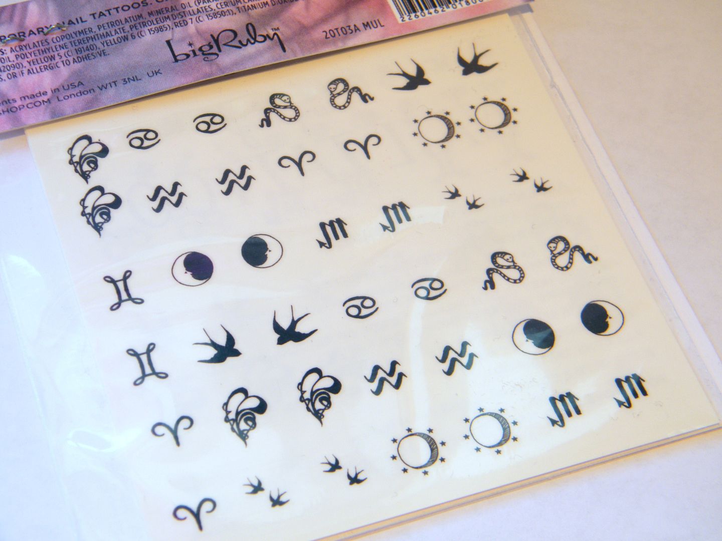 Topshop Sisters Of The New Moon Temporary Nail Tattoos