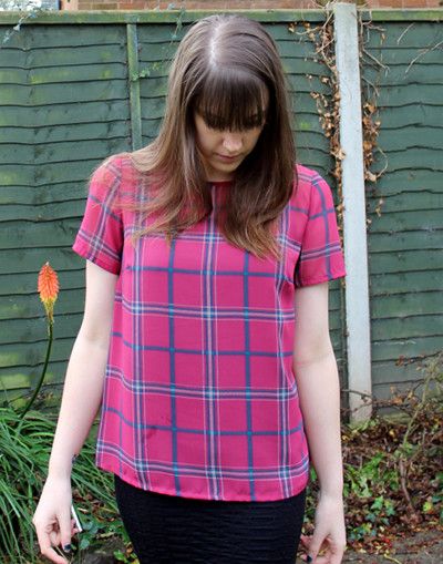 New Look Red Tartan Check TShirt