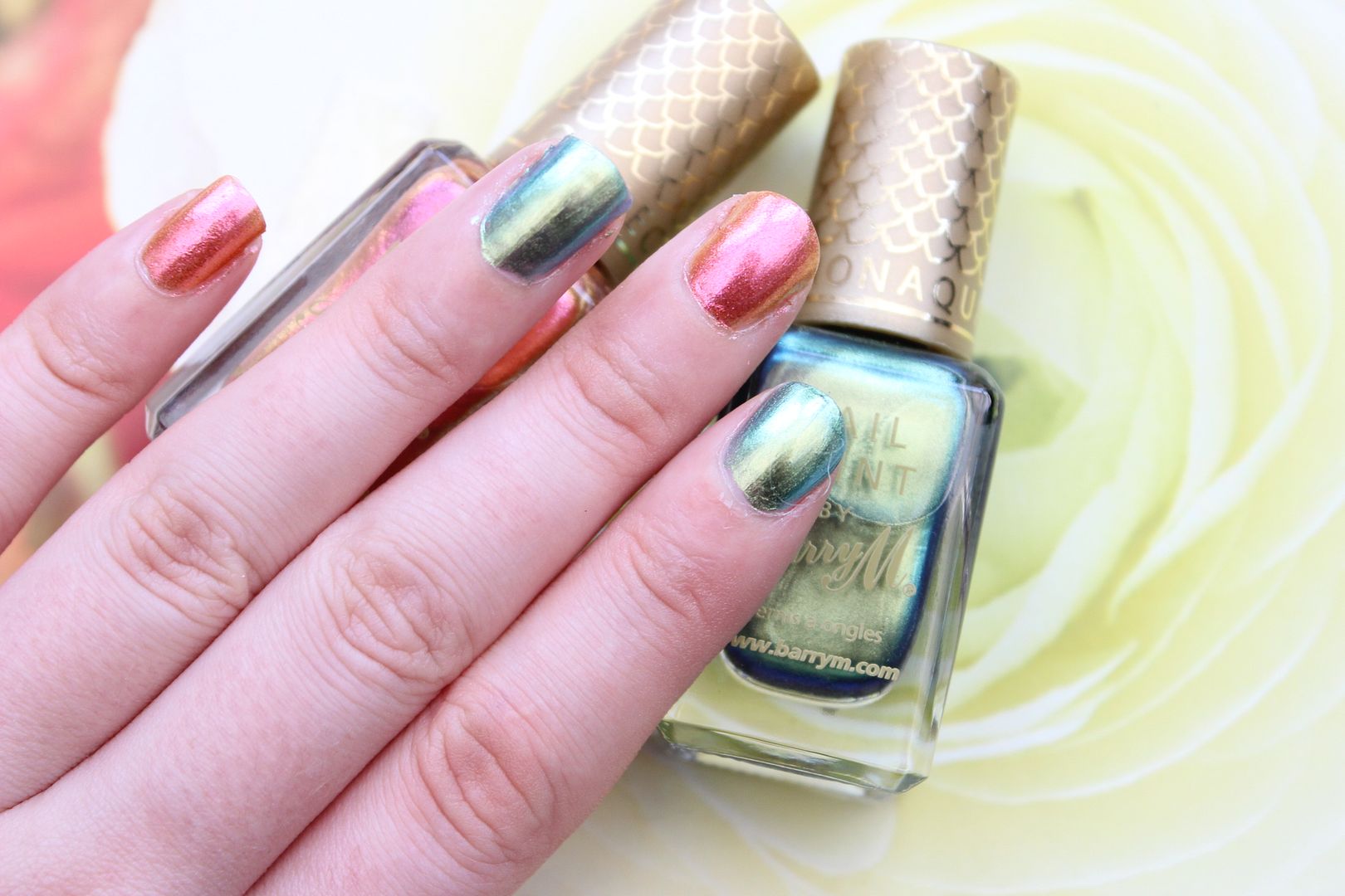 Barry M Aquarium Nail Polishes in Mediterranean and Arabian