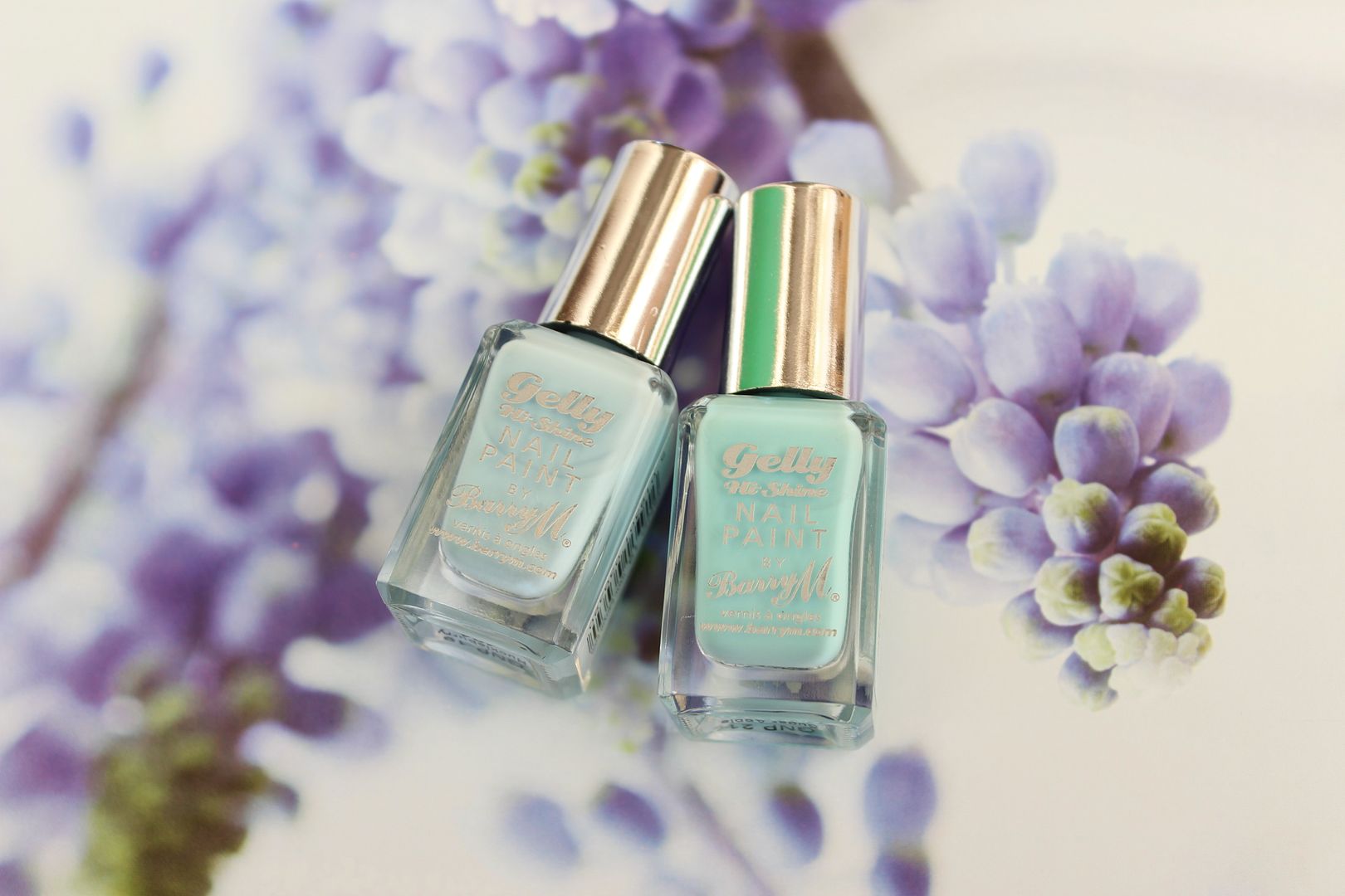 Barry M Gelly Polishes in Huckleberry and Sugar Apple