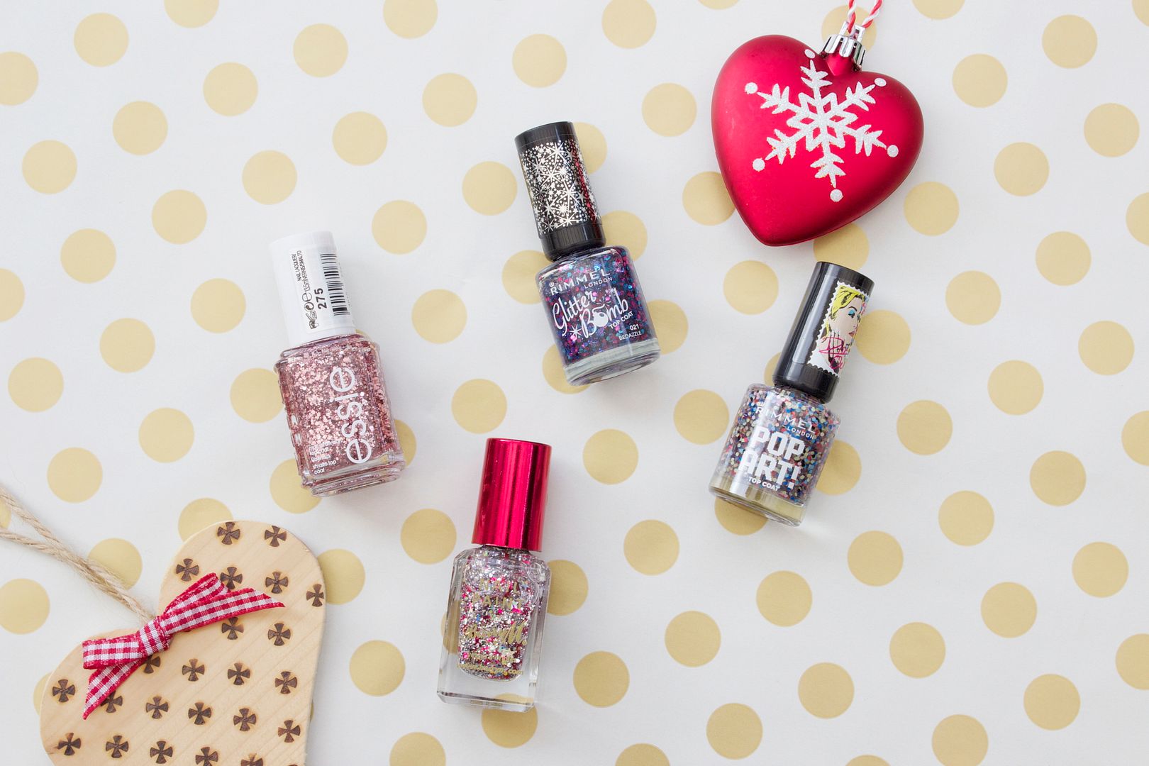 Festive nail polishes