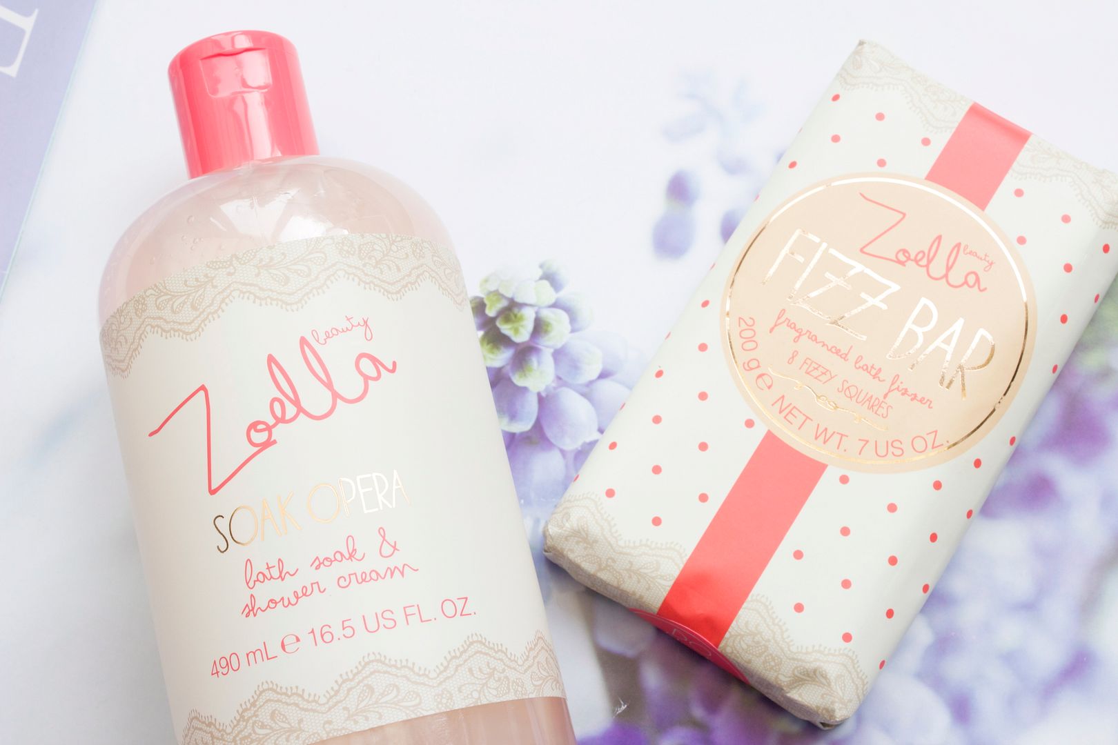 Zoella Beauty Soak Opera and Bath Fizz