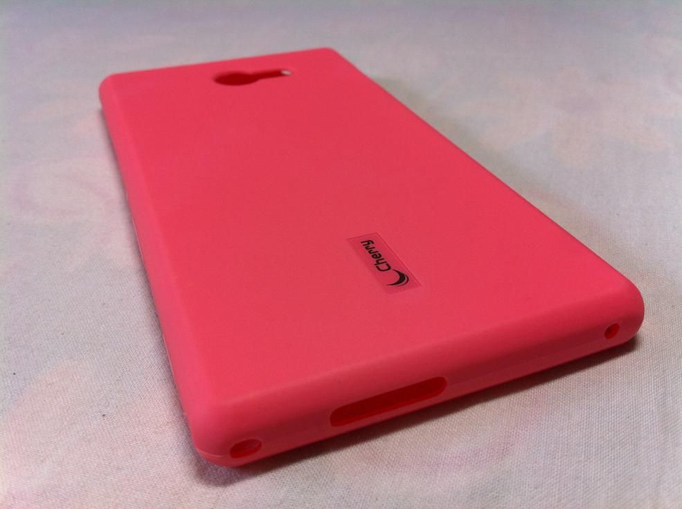 Cherry Soft Jelly Silicon Back Cover Case 4 Sony Xperia M2 Dual S50h