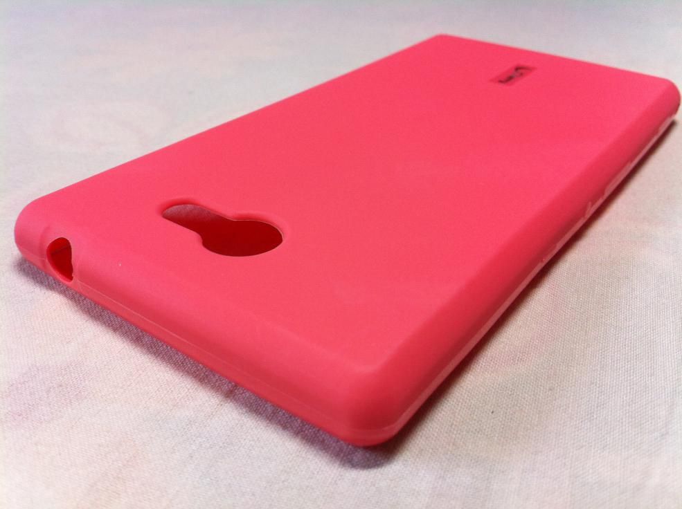 Cherry Soft Jelly Silicon Back Cover Case 4 Sony Xperia M2 Dual S50h