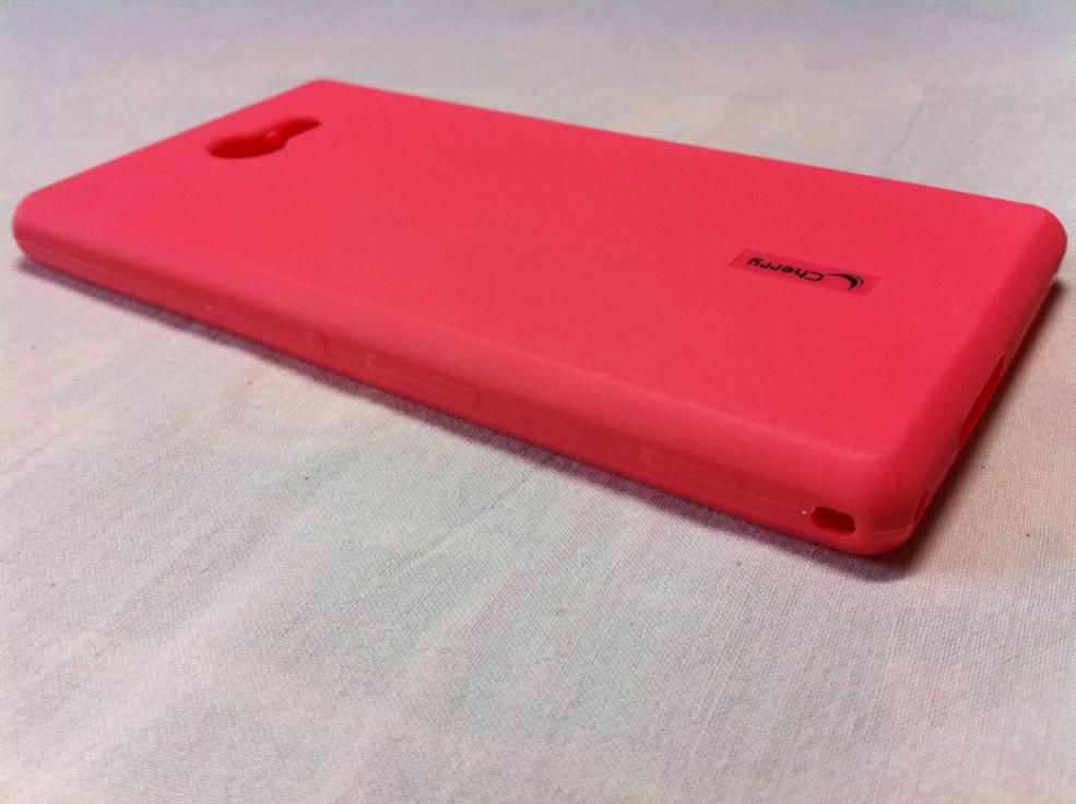 Cherry Soft Jelly Silicon Back Cover Case 4 Sony Xperia M2 Dual S50h