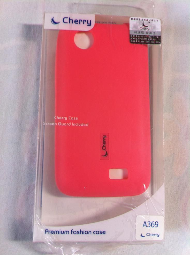 Cherry Soft Jelly Silicone Skin Back Cover Case For Lenovo A369i A369i