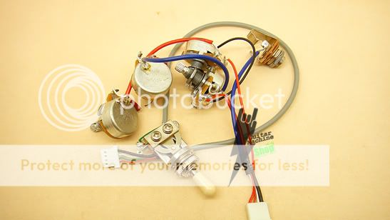 Gibson/Epiphone Pro Wiring Harness Pots /w 3 Way Switches Cream Nut 