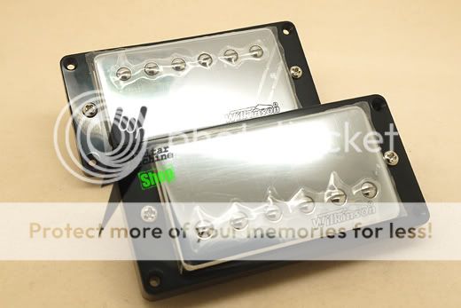 Wilkinson Chrome Covered Vintage PAF Classic Humbucker Pickups fits 