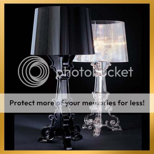 Kartell Bourgie Table Lamp (without brand) [Clear/Black Transparent 