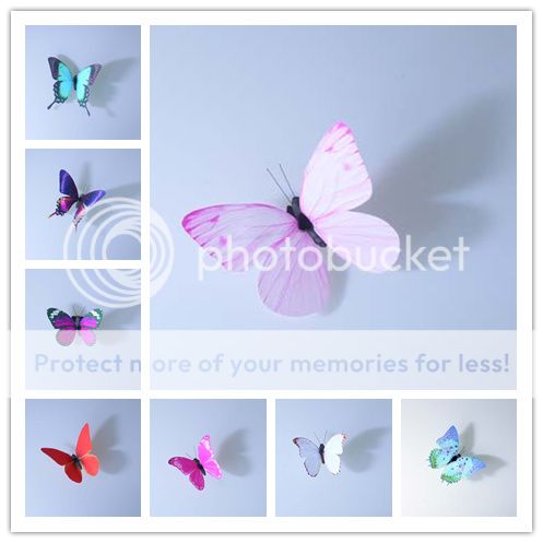 3D Wandsticker Wanddekos Magnet Schmetterlinge Wandtattoos Modelle