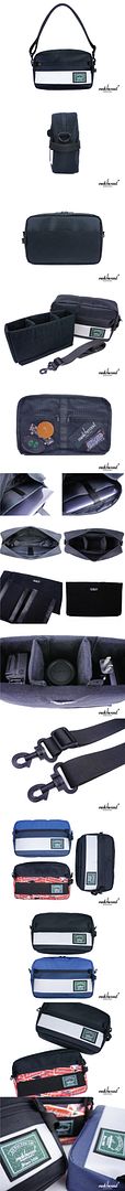 Matchwood design Matchwood Cube waterproof camera bag 10-inch flat sandwich side backpack Messenger bag 3M reflective black models comes with a camera crash anti-wear liner - Camera Bags & Camera Cases - Waterproof Material Black
